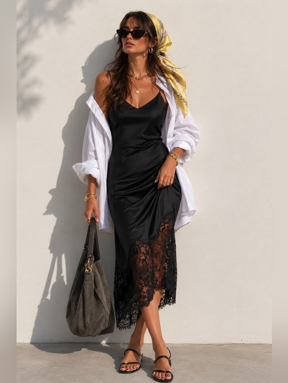 Icone Slip Lace Dress
